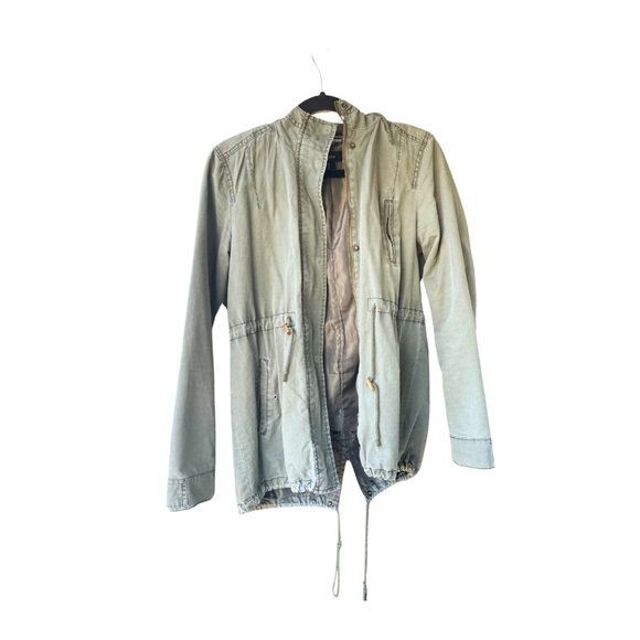 Forever 21 Green & Khaki Lightweight Utility Jacket - Size M - Picture 1 of 7